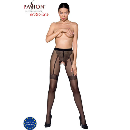 PASSION - TIOPEN 016 MEDIAS NEGRO 1/2 20 DEN - Nuvica