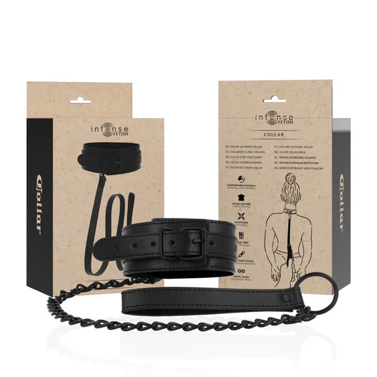 INTENSE - FETISH COLLAR DE CUERO VEGANO - Nuvica