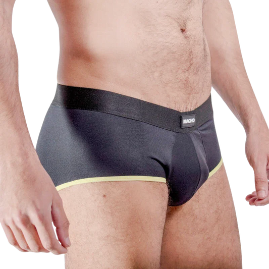 MACHO - MS24A CALZONCILLO BRIEF DARK AMARILLO S - Nuvica