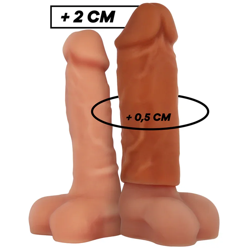 VIRILXL - EXTENSIÓN DE PENE LIQUID SILICONE V3 MARRÓN - Nuvica