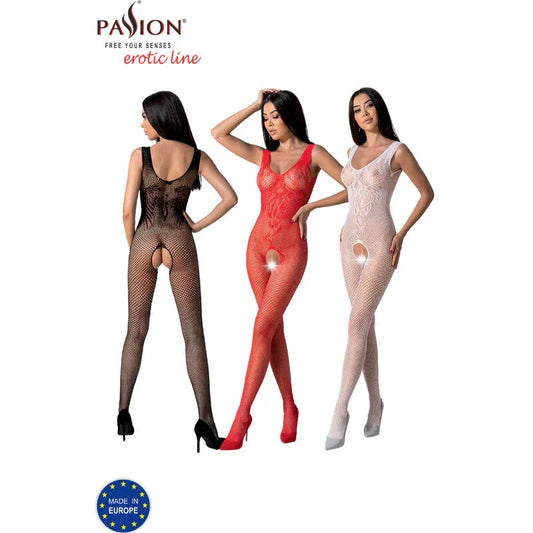 PASSION - BS098 BODYSTOCKING NEGRO TALLA ÚNICA - Nuvica