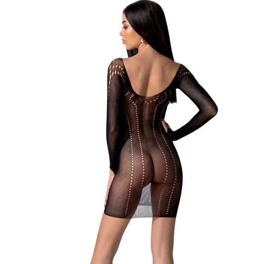 PASSION - BS101 BODYSTOCKING NEGRO TALLA ÚNICA - Nuvica