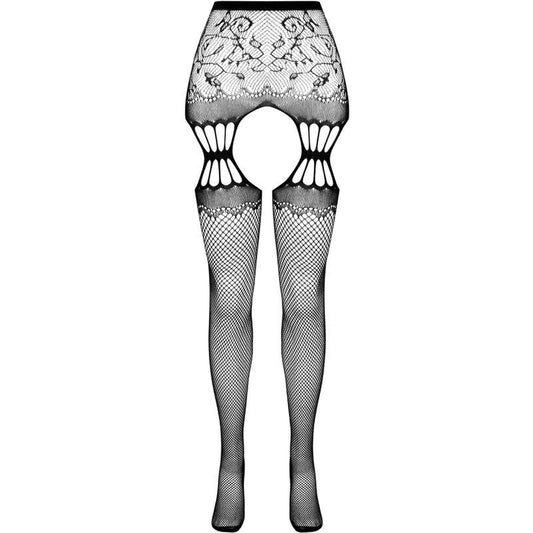 PASSION - S027 MEDIAS CON LIGUERO NEGRO TALLA ÚNICA - Nuvica