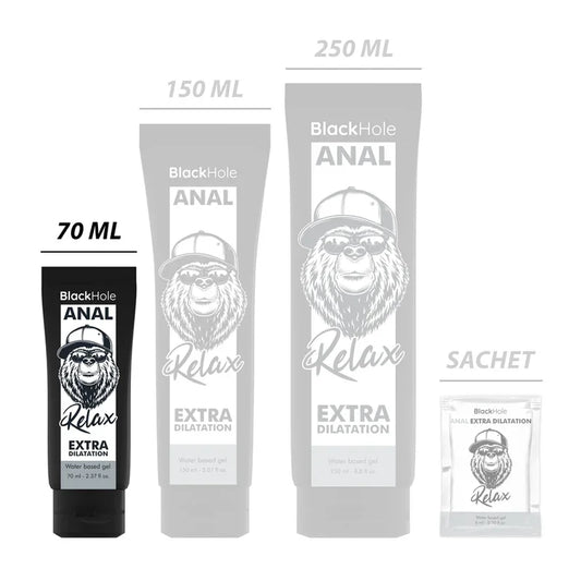 BLACK HOLE - GEL BASE AGUA DILATACIÓN ANAL 70 ML - Nuvica