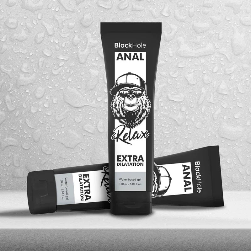 BLACK HOLE - GEL BASE AGUA DILATACIÓN ANAL 150 ML - Nuvica