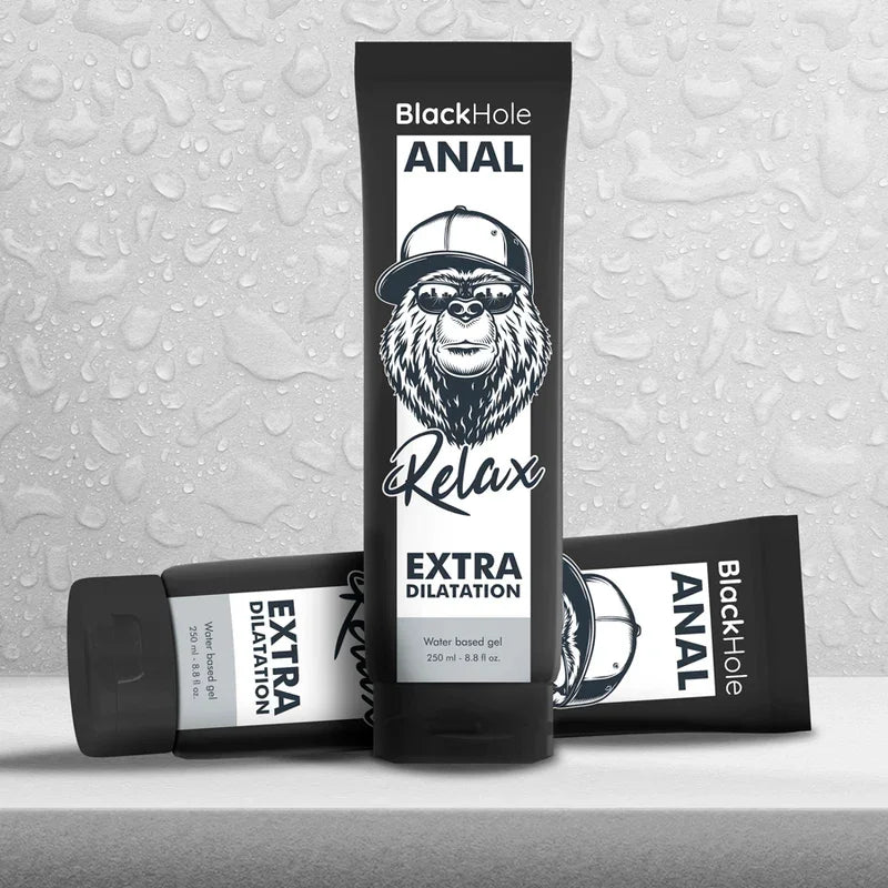 BLACK HOLE - GEL BASE AGUA DILATACIÓN ANAL 250 ML - Nuvica