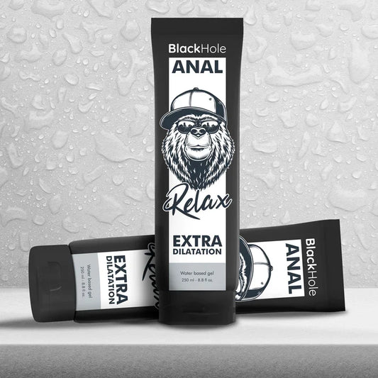 BLACK HOLE - GEL BASE AGUA DILATACIÓN ANAL 250 ML - Nuvica