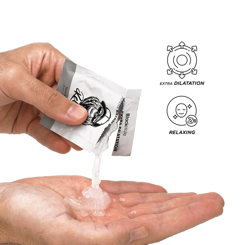 BLACK HOLE - GEL BASE AGUA DILATACIÓN ANAL 6 ML MONODOSIS - Nuvica