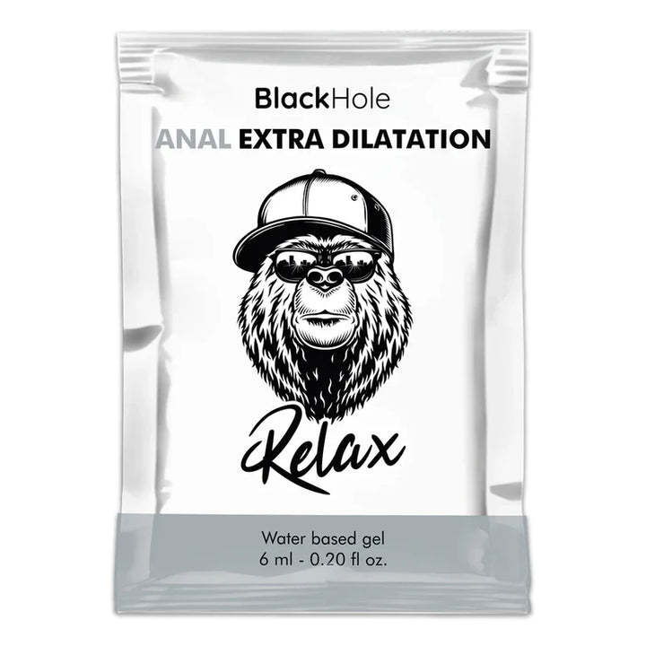BLACK HOLE - GEL BASE AGUA DILATACIÓN ANAL 6 ML MONODOSIS - Nuvica
