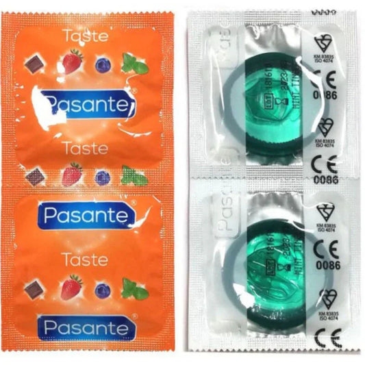PASANTE - PRESERVATIVO SABOR MENTA BOLSA 144 UNIDADES - Nuvica