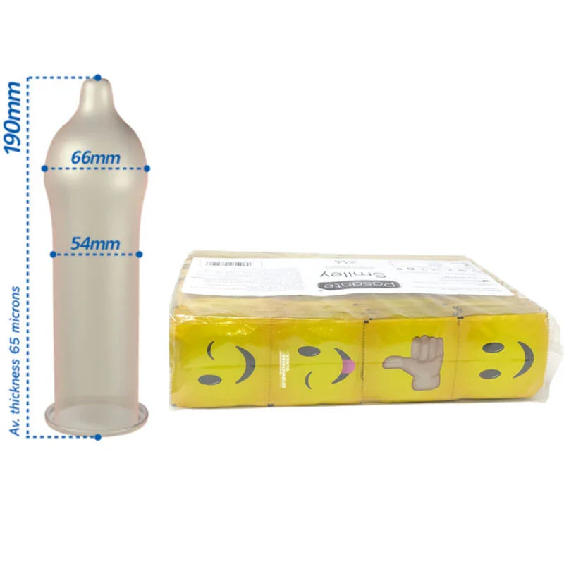 PASANTE - PRESERVATIVO SMILEY BOLSA 144 UNIDADES - Nuvica