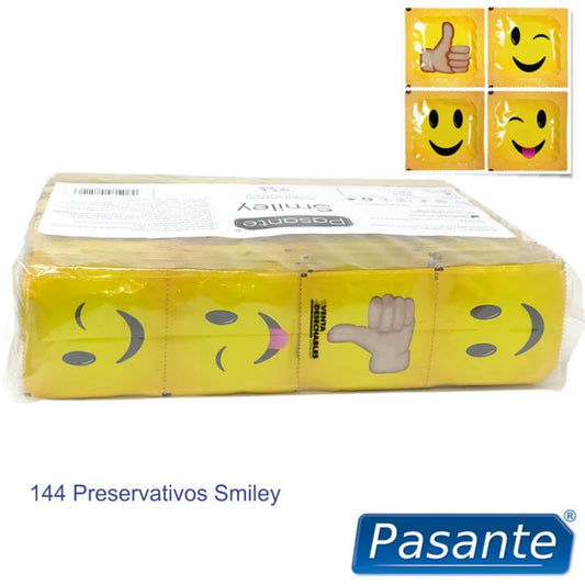 PASANTE - PRESERVATIVO SMILEY BOLSA 144 UNIDADES - Nuvica