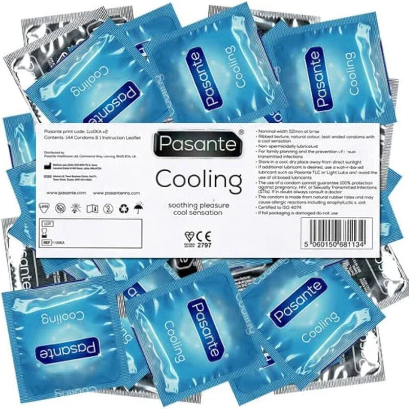 PASANTE - PRESERVATIVO EFECTO FRIO BOLSA 144 UNIDADES - Nuvica