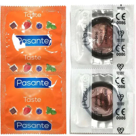 PASANTE - PRESERVATIVO SABOR CHOCOLATE BOLSA 144 UNIDADES - Nuvica