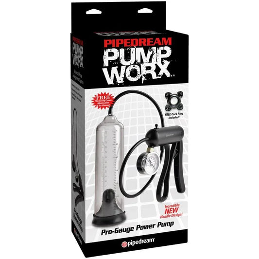 PUMP WORX - BOMBA DE POTENCIA PRO-GAUGE TRANSPARENTE - Nuvica