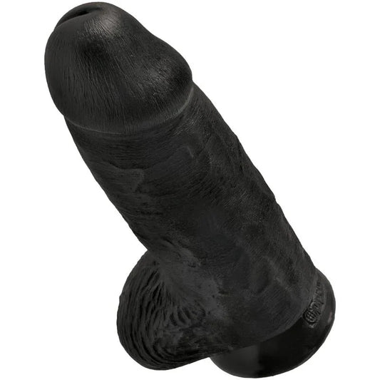 KING COCK - PENE REALÍSTICO CHUBBY 23 CM NEGRO - Nuvica