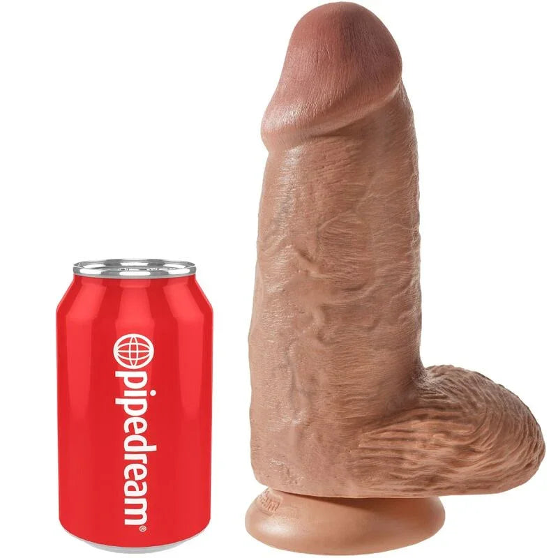 KING COCK - PENE REALÍSTICO CHUBBY 23 CM CARAMELO - Nuvica