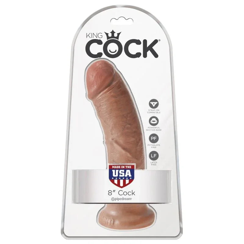 KING COCK - PENE REALÍSTICO 19.5 CM CARAMELO - Nuvica