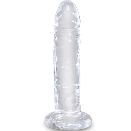 KING COCK - CLEAR PENE REALÍSTICO 15.5 CM TRANSPARENTE - Nuvica