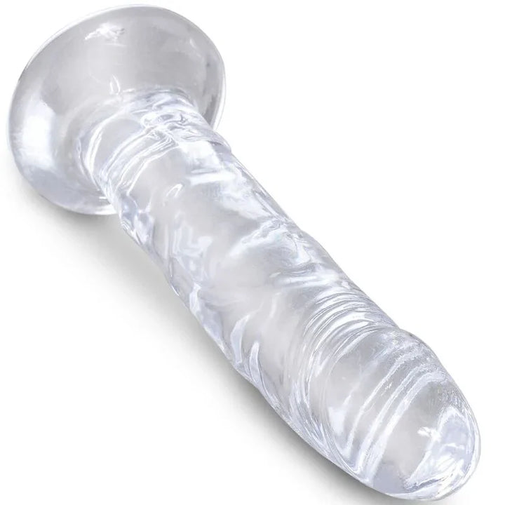KING COCK - CLEAR PENE REALÍSTICO 15.5 CM TRANSPARENTE - Nuvica