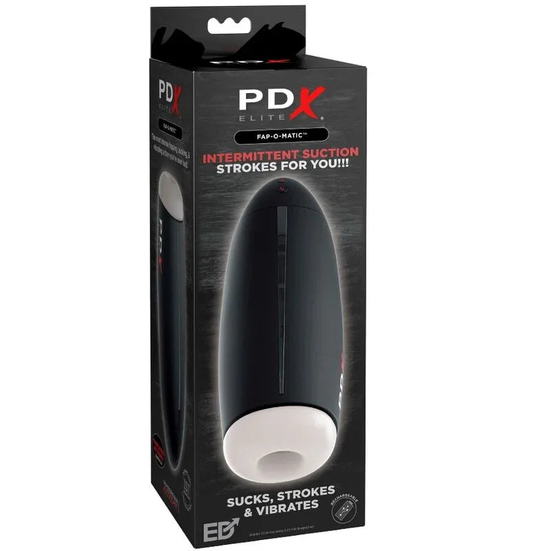 PDX ELITE - MASTURBADOR STROKER FAP-O-MATIC ONDAS ESTIMULADORAS & VIBRADOR - Nuvica