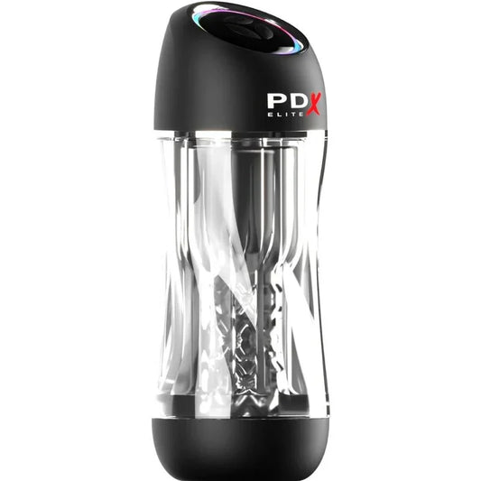PDX ELITE - MASTURBADOR STROKER VIEWTUBE PRO VIBRADOR TRANSPARENTE - Nuvica