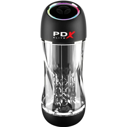 PDX ELITE - MASTURBADOR STROKER VIEWTUBE PRO VIBRADOR TRANSPARENTE - Nuvica