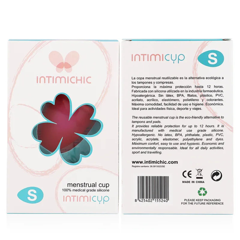 INTIMICHIC - COPA MENSTRUAL SILICONA MEDICA - TALLA S - Nuvica