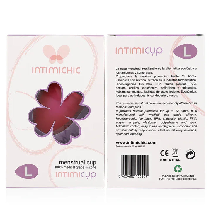 INTIMICHIC - COPA MENSTRUAL SILICONA MEDICA - TALLA L - Nuvica