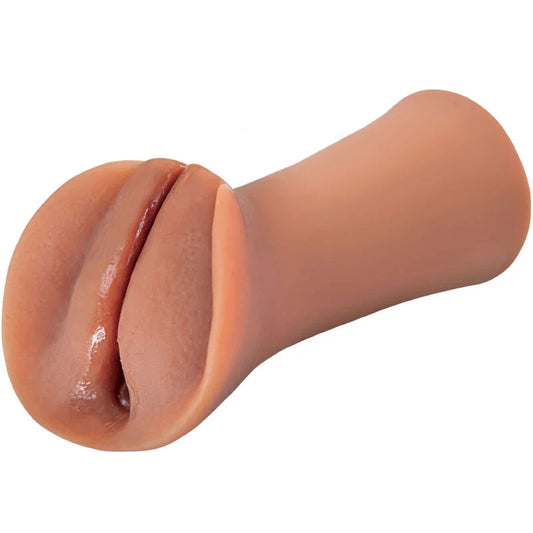 FETISH FANTASY EXTREME - MASTURBADOR MASCULINO SILICONA SLIPPERY SLIT CARAMELO - Nuvica