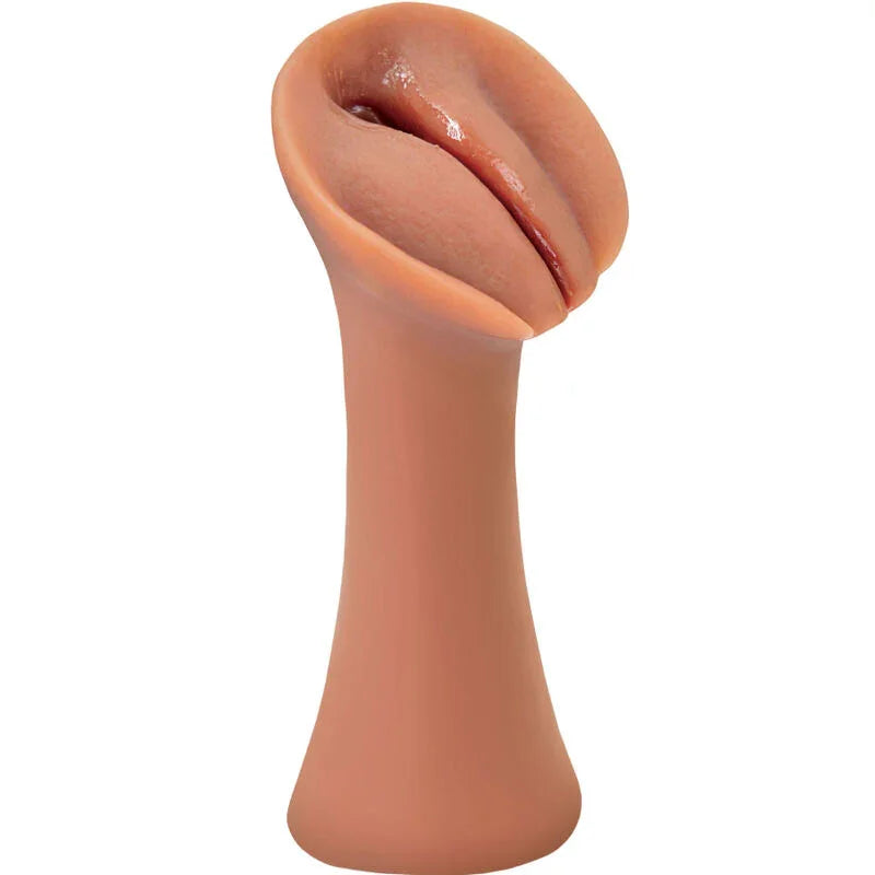 FETISH FANTASY EXTREME - MASTURBADOR MASCULINO SILICONA SLIPPERY SLIT CARAMELO - Nuvica