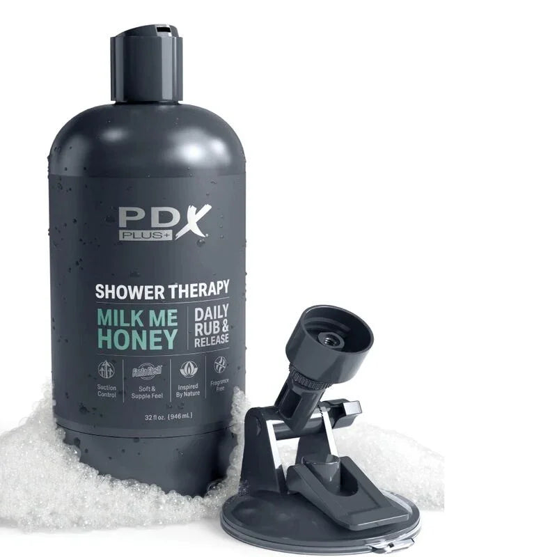 PDX PLUS - MASTURBADOR STROKER DISEÑO DISCRETO DE BOTE CHAMPU MILK ME HONEY - Nuvica