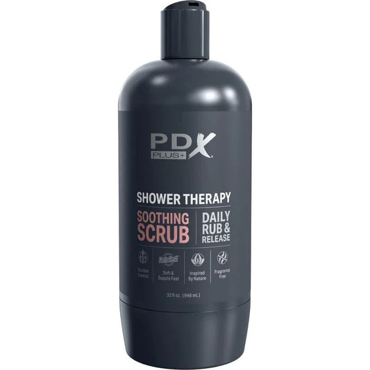 PDX PLUS - MASTURBADOR STROKER DISEÑO DISCRETO DE BOTE CHAMPU SOOTHING SCRUB CARAMELO - Nuvica