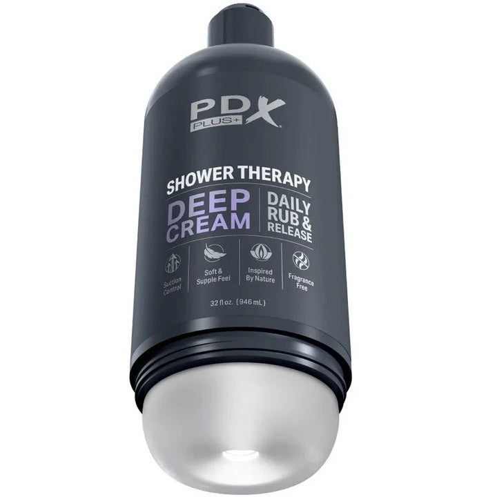 PDX PLUS - MASTURBADOR STROKER DISEÑO DISCRETO DE BOTE CHAMPU DEEP CREAM - Nuvica