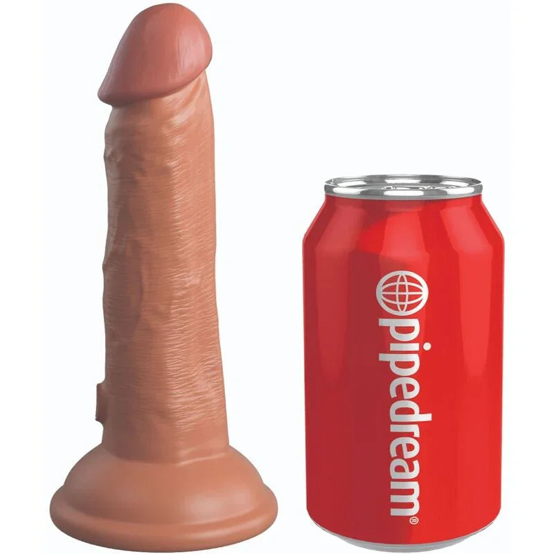 KING COCK - ÉLITE DILDO REALÍSTICO SILICONA 15.2 CM CARAMELO - Nuvica