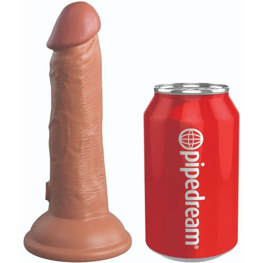 KING COCK - ÉLITE DILDO REALÍSTICO SILICONA 15.2 CM CARAMELO - Nuvica