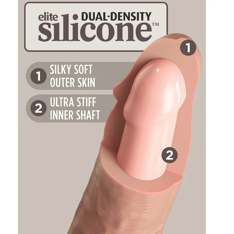 KING COCK - ÉLITE DILDO REALÍSTICO SILICONA 15.2 CM - Nuvica
