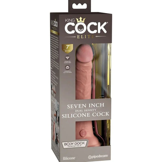 KING COCK - ÉLITE DILDO REALÍSTICO SILICONA 17.8 CM - Nuvica
