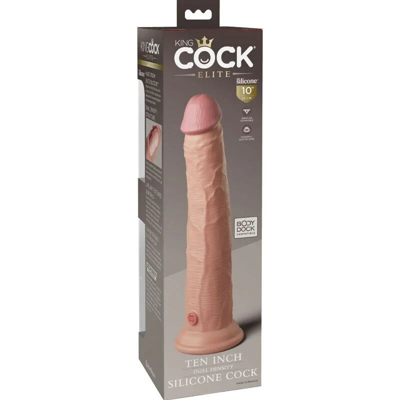 KING COCK - ÉLITE DILDO REALÍSTICO SILICONA 25.4 CM - Nuvica