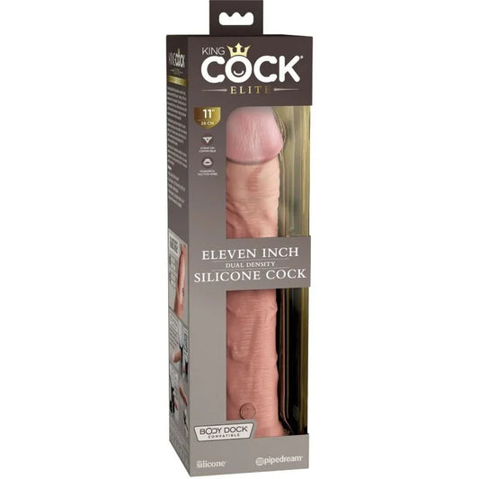 KING COCK - ÉLITE DILDO REALÍSTICO SILICONA 28 CM - Nuvica