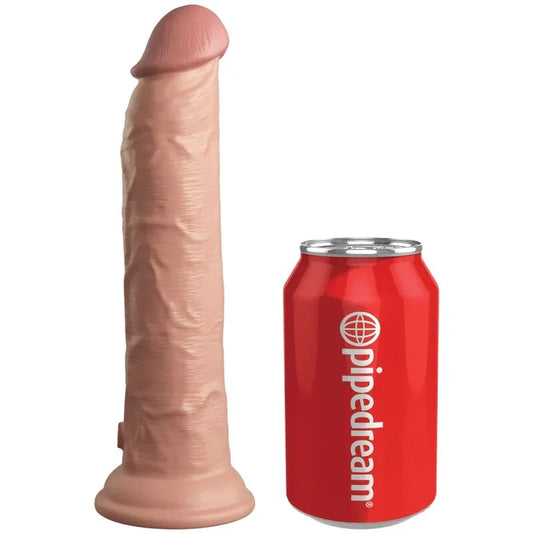 KING COCK - ÉLITE DILDO REALÍSTICO VIBRADOR & SILICONA CONTROL REMOTO 23 CM - Nuvica