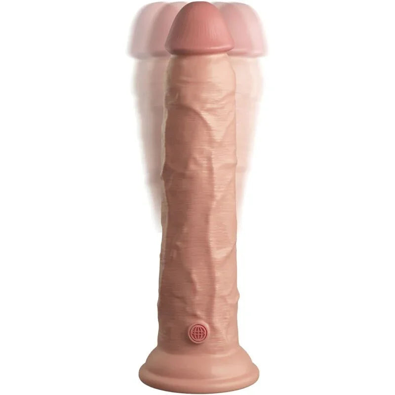 KING COCK - ÉLITE DILDO REALÍSTICO VIBRADOR & SILICONA CONTROL REMOTO 23 CM - Nuvica