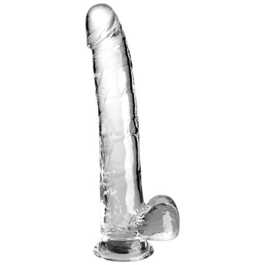 KING COCK - CLEAR DILDO CON TESTÍCULOS 24.8 CM TRANSPARENTE - Nuvica
