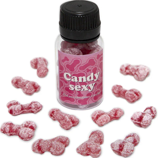 DIABLO PICANTE - CANDY SEXY BOTE 12 GOMINOLAS SABOR FRESA-CEREZA - Nuvica