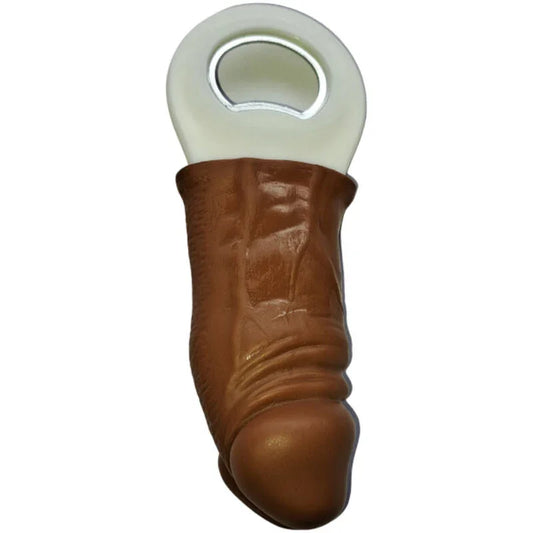 DIABLO PICANTE - ABRIDOR CON FORMA PENE GOMA MULATO - Nuvica