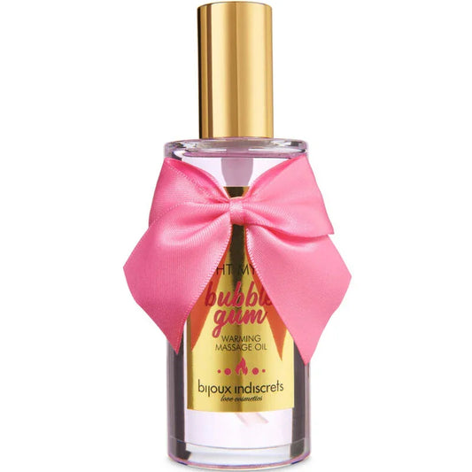 BIJOUX - INDISCRETS LIGHT MY FIRE ACEITE MASAJE EFECTO CALOR SABOR CHICLE - Nuvica