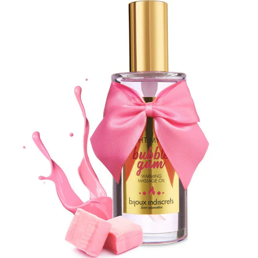 BIJOUX - INDISCRETS LIGHT MY FIRE ACEITE MASAJE EFECTO CALOR SABOR CHICLE - Nuvica