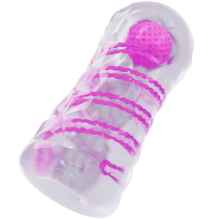 PRETTY LOVE - MASTURBADOR MASCULINO FANTASY ESPIRAL INTERNA Y BOLAS TRANSPARENTE - Nuvica