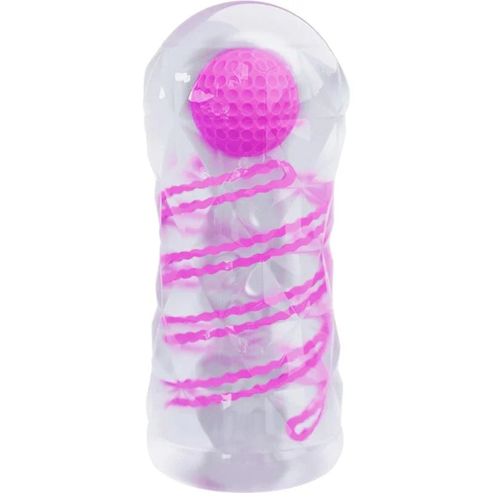 PRETTY LOVE - MASTURBADOR MASCULINO FANTASY ESPIRAL INTERNA Y BOLAS TRANSPARENTE - Nuvica