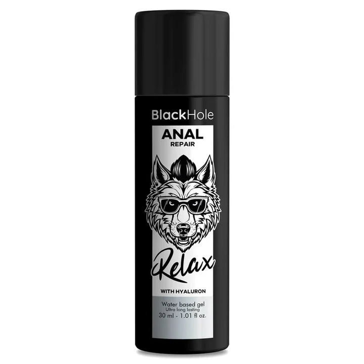 BLACK HOLE - ANAL REPAIR BASE AGUA RELAX CON HYALURON 30 ML - Nuvica